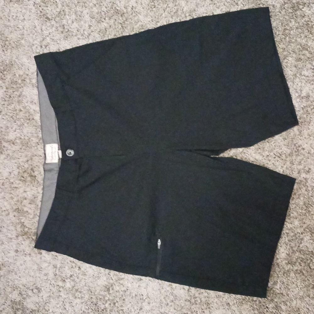 Original Weatherproof Vintage nylon flat front "Trail Short" - 36 waist - black